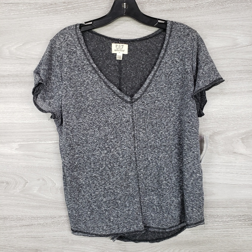 Project social v neck dark grey